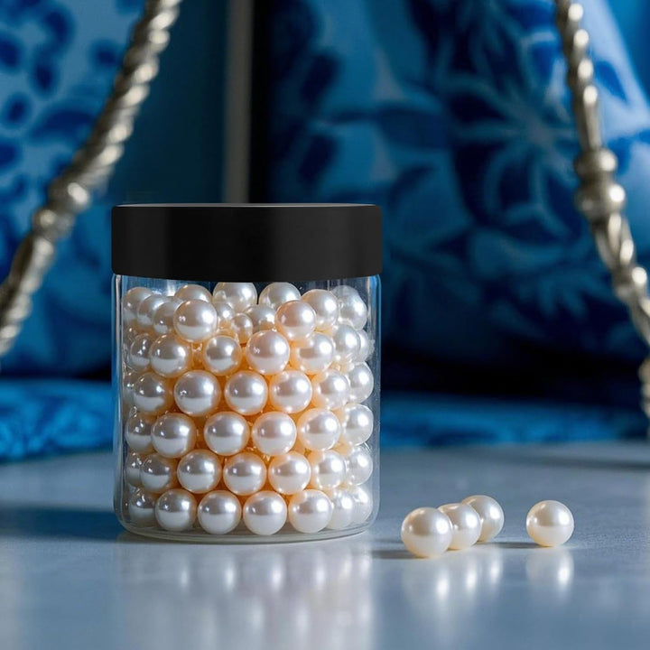 50 Pack 4 Oz Clear Plastic Jars with Lids - Small/Mini Containers for Slime, Ointments，Creams, Samples, Eyeshadow, Travel Storage， Makeup, Lotion, and Body Butter.