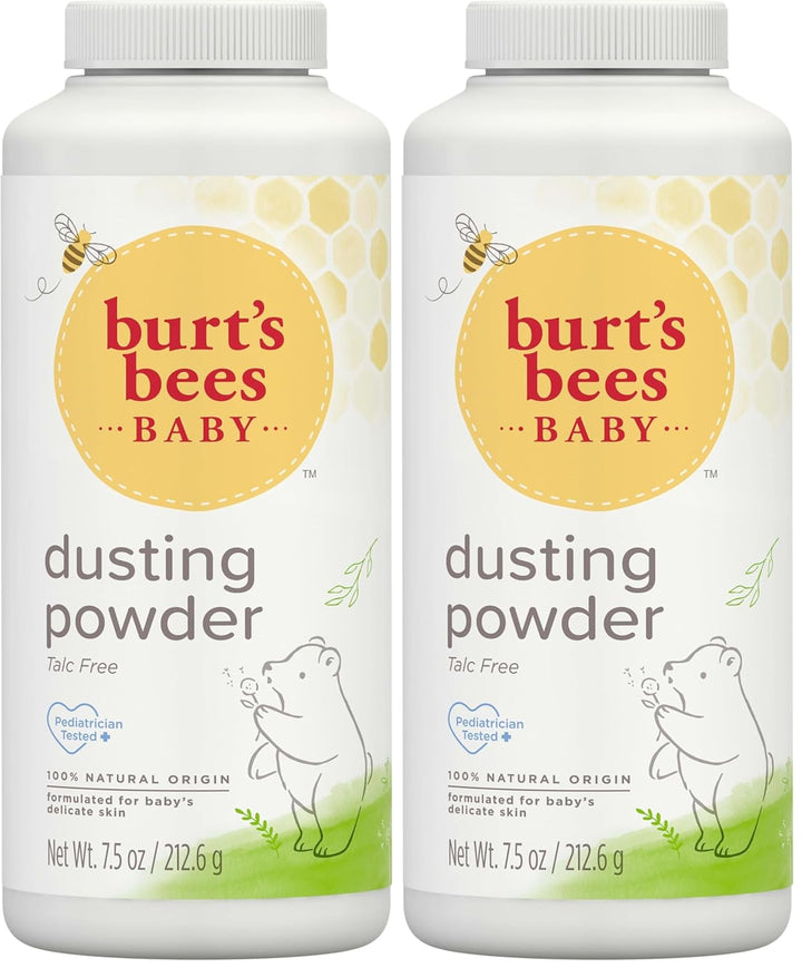 Stocking Stuffers, Baby Dusting Powder, 100% Natural Origin, Talc-Free, Pediatrician Tested, 7.5 Ounces, Pack May Very