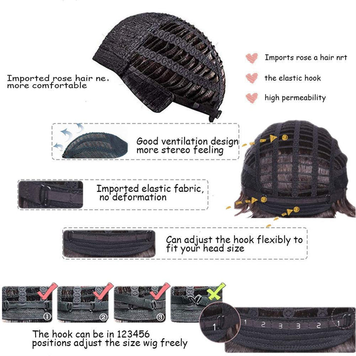 Mullet Wigs for Men 80S Costumes Fancy Party Accessory Cosplay Halloween Wig (Light Brown)