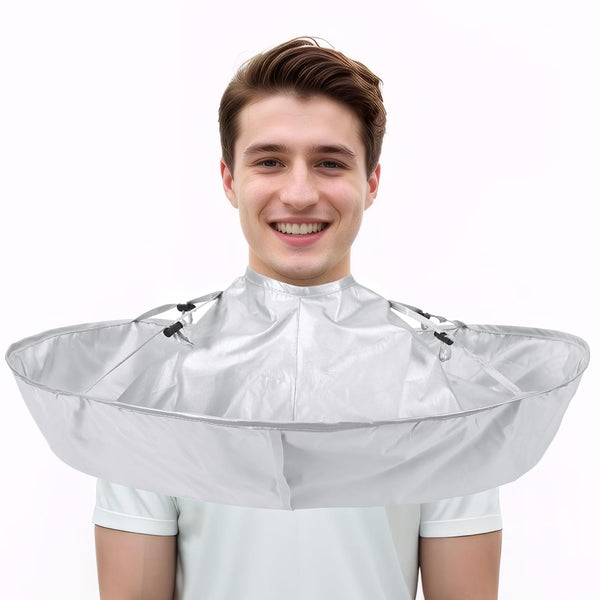 Hair Cutting Cloak Cape, Professional Adjustable Haircut Cape Foldable Umbrella for Adults Kids Home Salon Barber Hairdressing Supplies