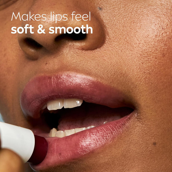 Lip Care, Fruity Tinted Lip Balm Variety Pack, Cherry, Strawberry, Blackberry and Watermelon Flavors, 3-In-1 Moisture, Repair and Color, 0.17 Oz Stick, Pack of 4