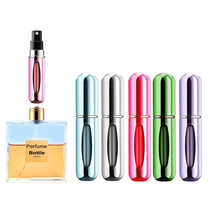 Mini Refillable Perfume Portable Atomizer Bottle Refillable Perfume Spray, Refill Pump Case for Traveling and Outgoing (5Ml, 4 Pack) 4