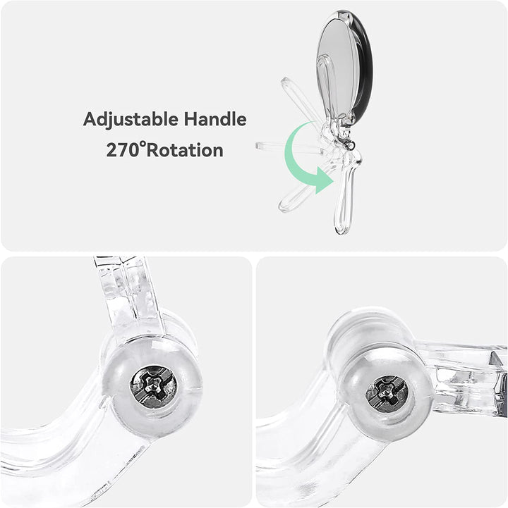 30X Magnifying Mirror for Travel with Handle, Double-Sided 1X/30X Magnification Hand Mirror for Makeup,Travel Mirror for Desk 5 Inches