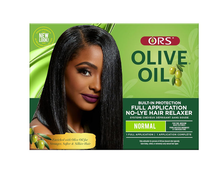 Olive Oil Built-In Protection Full Application No-Lye Hair Relaxer Normal Strength (Pack of 1)