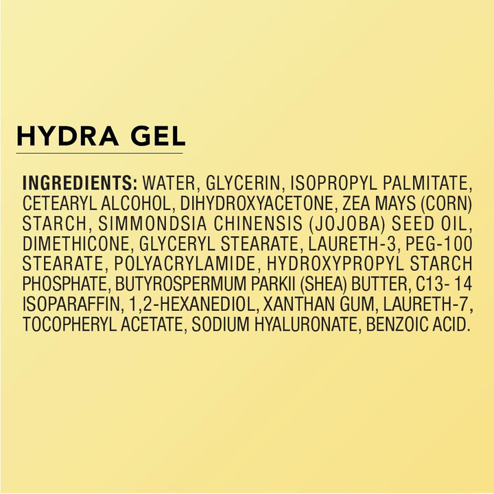 Natural Glow Hydra Gel Moisturizer, Hyaluronic Acid Tanning Lotion, Hydrating Tanning Gel, Fragrance-Free Self Tanner, Medium to Deep Skin Tones 8.3 Oz