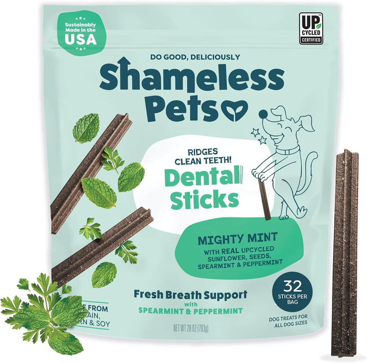 Dental Treats for Dogs, the Tooth Berry - Healthy Dental Sticks with Immune Support for Teeth Cleaning & Fresh Breath - Free from Grain, Corn & Soy
