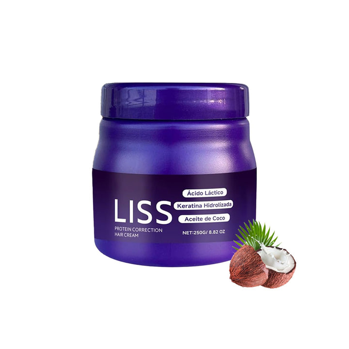 Liss Alisado, Crema Alisadora , Alisado Para Cabello Sin Formol, Liss Keratina, Hair Natural Silkiness 1Pcs