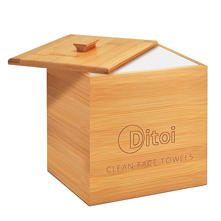 Face Towels, 10"×12" Disposable Face Towel, Face Towelettes XL, Ultra Soft Makeup Remover Dry Wipes, Thick Face Towel for Sensitive Skin, 50 Count (1 Pack)