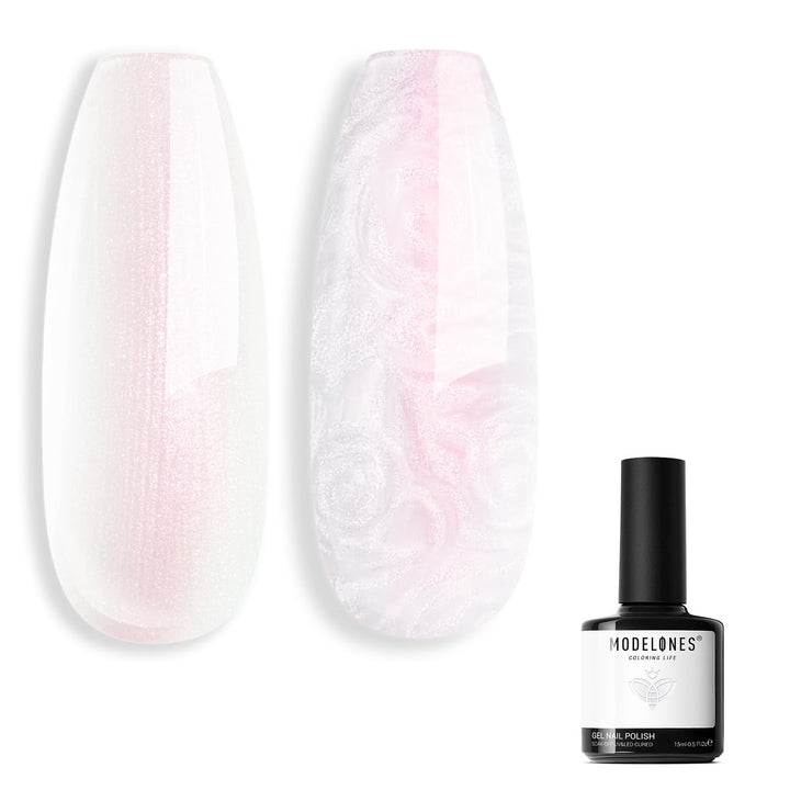 Pink Gel Nail Polish, Jelly Nude Pink Gel Polish French Tip Base Colors Translucent Soak off U V Soap Nails for Nail Art Manicure at Home 15ML