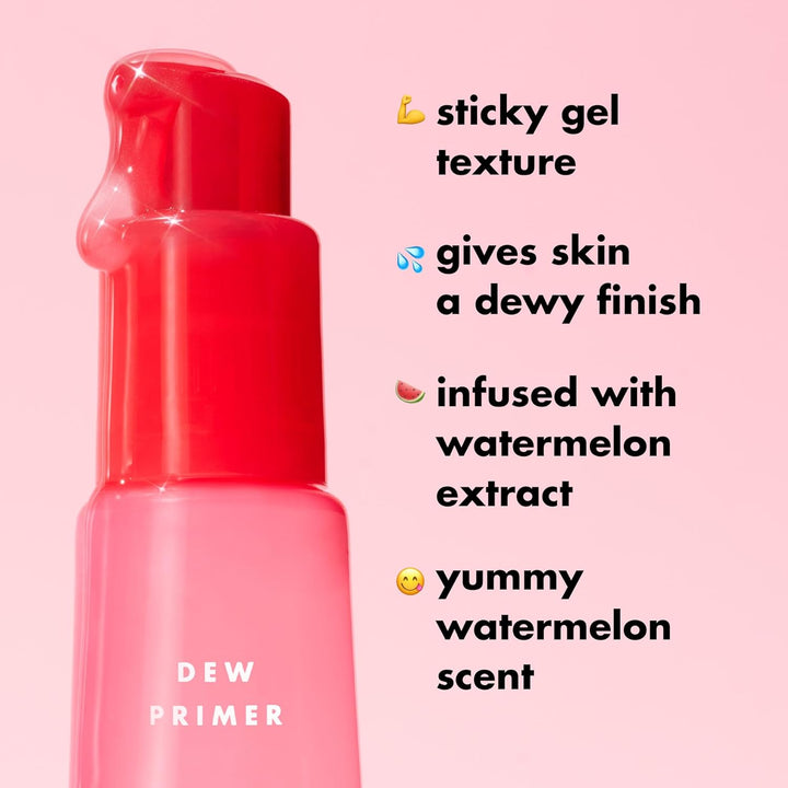 Jelly Pop Dew Primer, Limited Edition Translucent Face Primer for Moisturizing & Smoothing Skin & Gripping Makeup, Vegan & Cruelty-Free