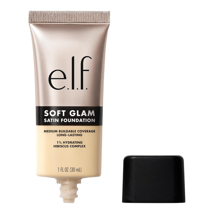 Soft Glam Foundation, Medium Coverage, Long-Lasting & Buildable Foundation for a Smooth, Satin Finish, Vegan & Cruelty-Free, 25 Light Neutral