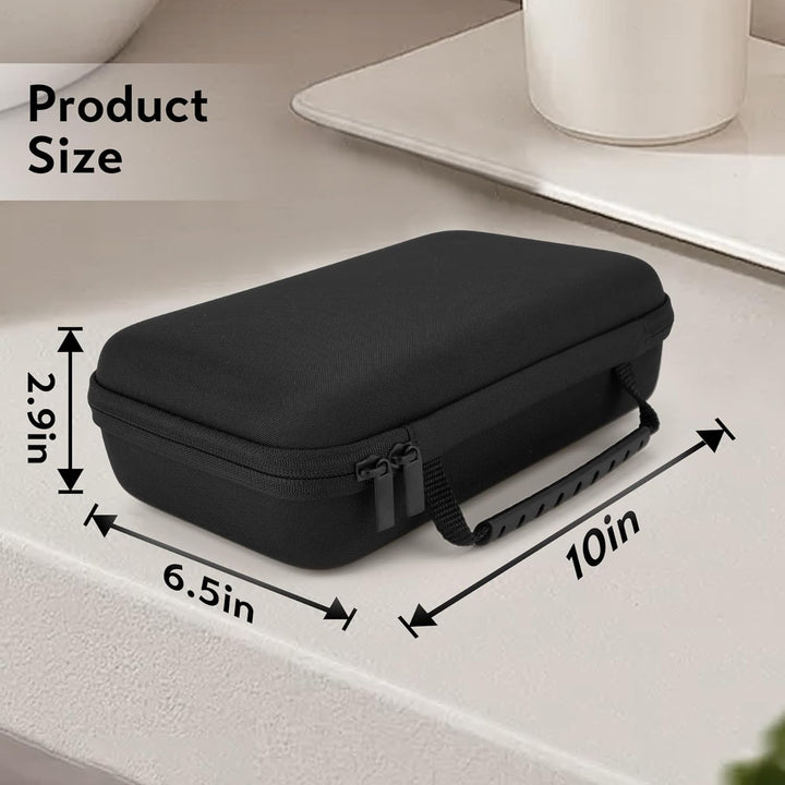 Portable Water Flosser Travel Case, Oral Irrigator Organizer, Sturdy EVA Case for Flosser, Electric Toothbrush, Toothpaste and Accessories - Black