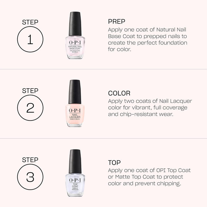 Nail Lacquer Nail Polish | Sheer Light Nude Pink Crème Chip Resistant Nail Polish | Fast Drying, Streak Free