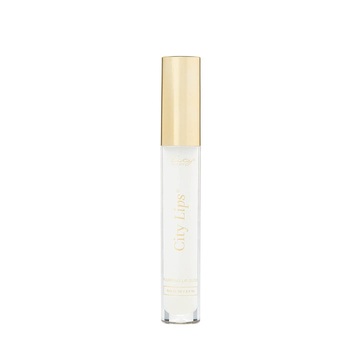 City Lips Clear - Plumping Lip Gloss - Hydrate & Volumize - High Shine Lip Plumper - Hyaluronic Acid & Peptides Visibly Smooth Lip Wrinkles - Cruelty-Free
