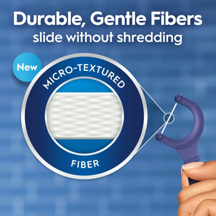 Glide Peppermint Dental Floss Picks with Arctic Peppermint Oil Flavor, 75 Count, Pack of 3