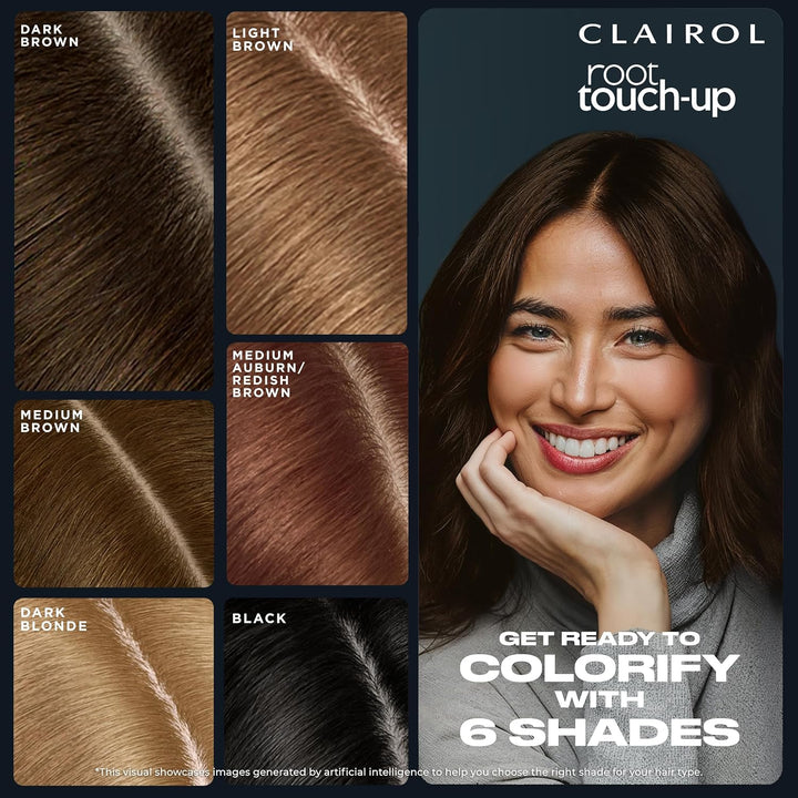 Root Touch-Up by Nice'N Easy Temporary Hair Coloring Spray, Medium Brown Hair Color, Pack of 1