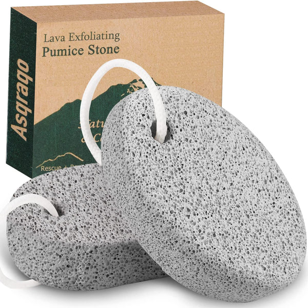 2PCS Natural Pumice Stone,  Lava Pedicure Tools Hard Skin Callus Remover for Feet and Hands - Foot File Exfoliation to Remove Dead Skin, and Callusess