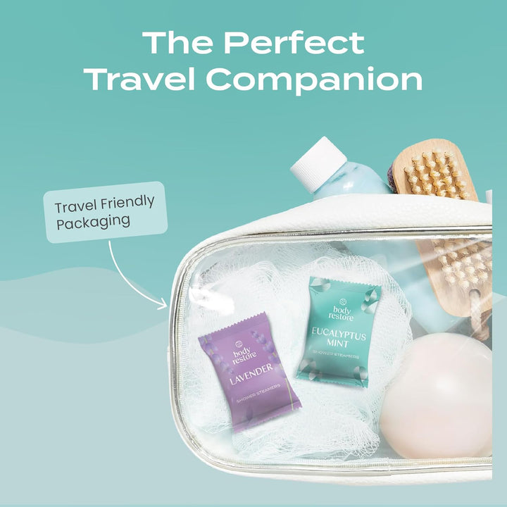 Shower Steamers Aromatherapy 15 Pack - Boo Basket Stuffers for Women, Christmas Stocking Stuffers for Men, Birthday Gifts, White Elephant, Relaxation, Self Care - Eucalyptus