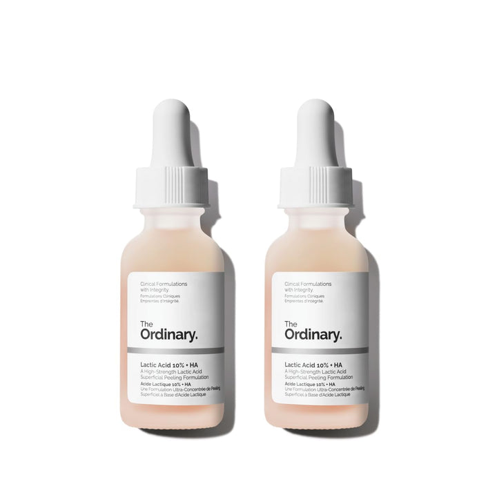 The Ordinary Lactic Acid 10% + Hyaluronic Acid 2%, High-Strength Exfoliating Serum for Smoother, Brighter Skin, 1 Fl Oz