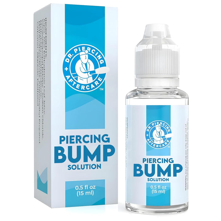 Keloid Drops – Non-Greasy Saline Solution for Keloid Bump Removal for Piercings - May Reduce Appearance of Nose Piercing Bump, Nose Ear Lip Belly (15 Ml)