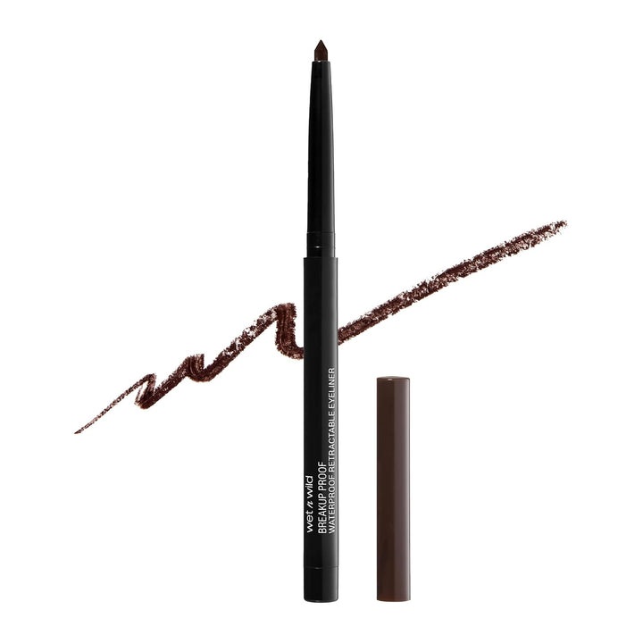 Mega Last Breakup Proof Waterproof Retractable Gel Eyeliner - Ultra Pigmented 16-Hour Long Wear, Smudge Proof Satin Finish Formula, Cruelty-Free & Vegan - Charcoal