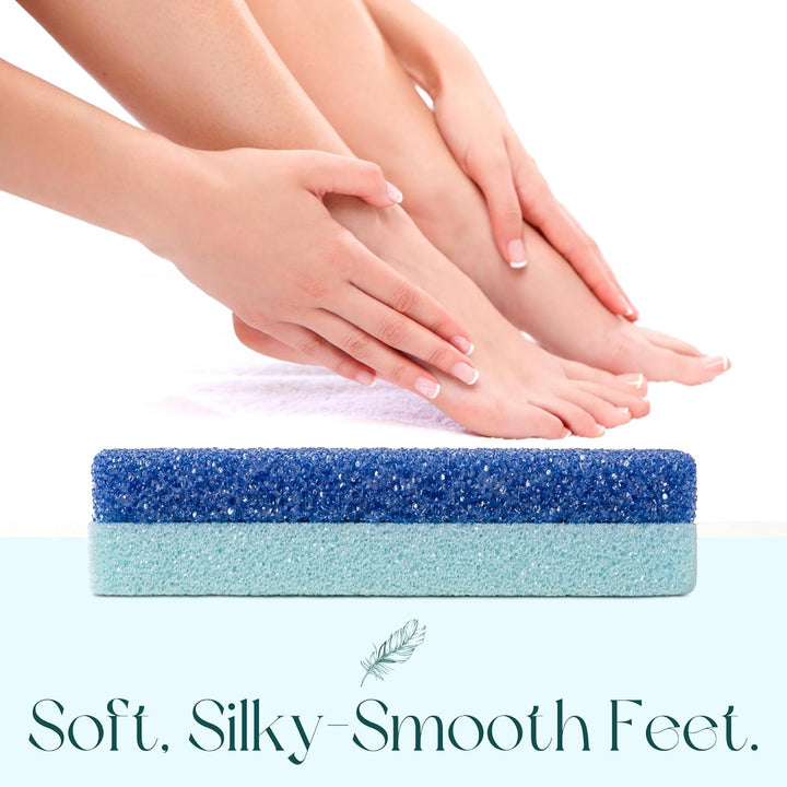 Pumice Stone for Feet- Foot Scrubbers for Shower and Foot Tub- Pumice Stone for Feet Callus Remover- Double Sided Foot Scrubber Dead Skin Remover- 4 Pack