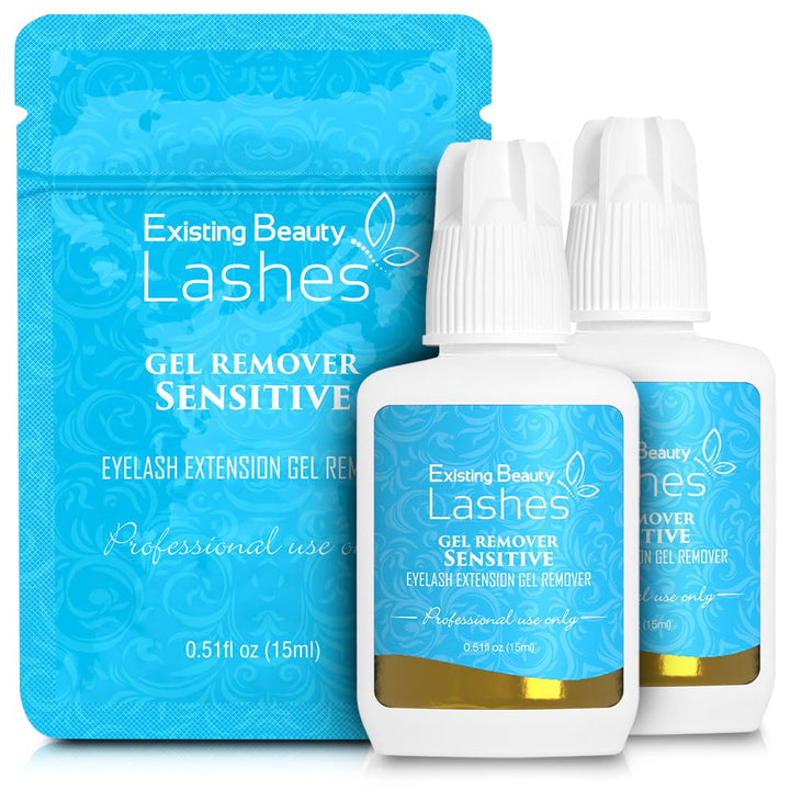 2 Pack Sensitive Lash Remover for Lash Extensions - Clear Eyelash Extension Remover Gel - Fast-Acting Lash Extension Remover, Efficient Lash Glue Remover 15 Ml Ea -  Lashes