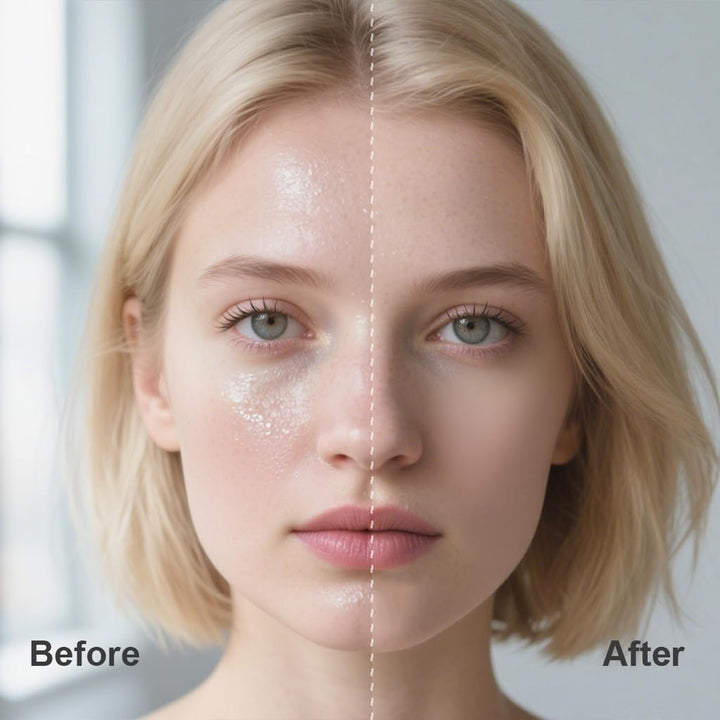 Oil Blotting Paper - 300 Sheets W/Mirror, Puff & Refills, Absorbs Excess Face Oil, Controls Shine, Gentle for Makeup Use