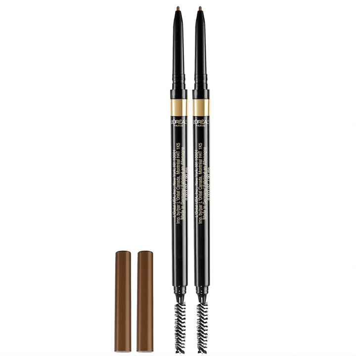 Makeup Brow Stylist Definer Waterproof Eyebrow Pencil, Ultra-Fine Mechanical Pencil, Draws Tiny Brow Hairs and Fills in Sparse Areas and Gaps, Brunette, 0.003 Ounce (1 Count)
