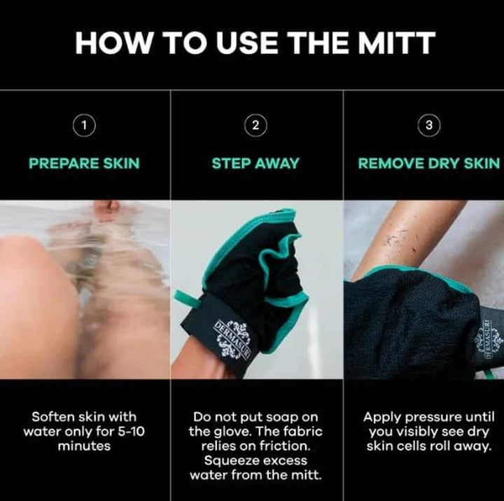 - Deep Exfoliating Glove - Polishing Mitt Body Scrubber - Korean Skin Cleaner Exfoliator & Dead Skin Buffing Treatment - Gifts for Women & Men - Keratosis Pilaris Scrub Remover - (1 Pack)