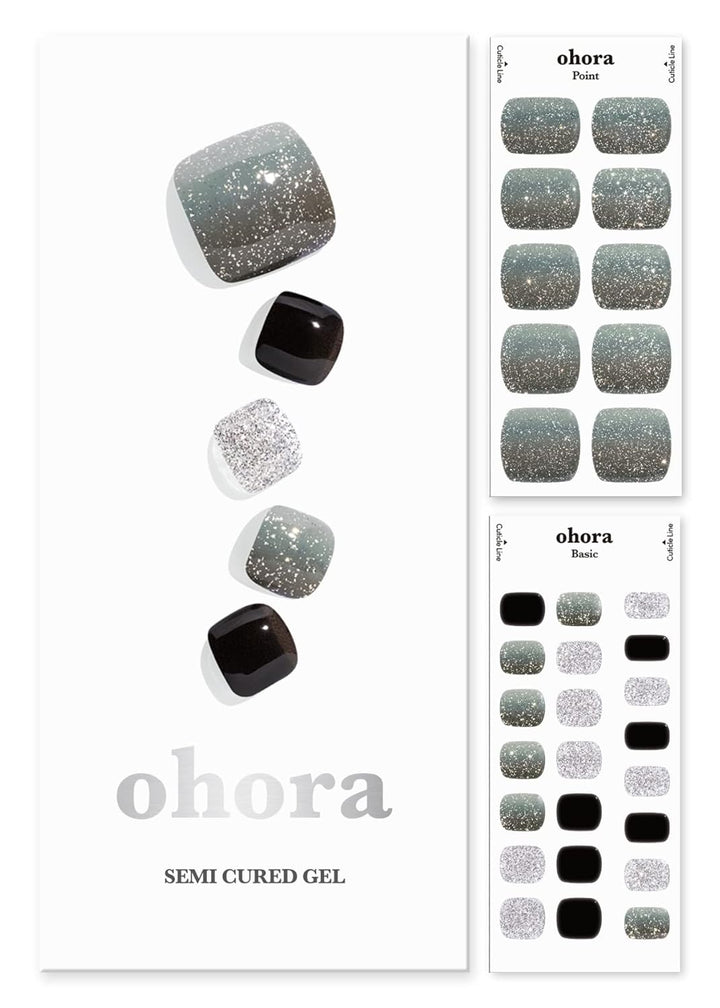 Semi Cured Gel Pedi Strips (P Chilly Red) - Works with Any Pedi Lamps, Salon-Quality, Long Lasting, Easy to Apply & Remove - Includes 2 Prep Pads, Pedi File & Wooden Stick