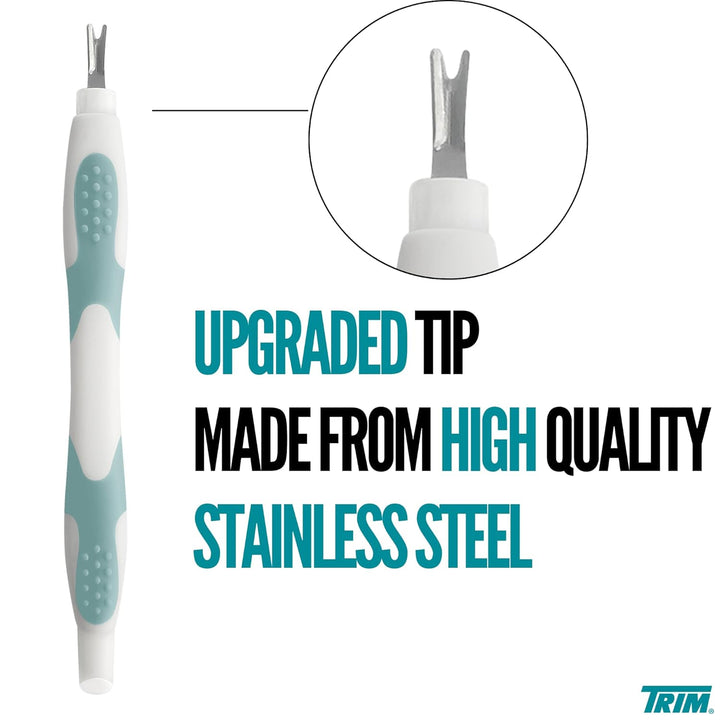 Easy Hold Sure Grip Implements Cuticle Remover/Pusher, Dual Ended, Non Slip, Maximum Grip, V Tip, Cuticle mer, Tool for Manicure & Pedicures, Ergonomic Design, Nail Care Essential, 1 Count