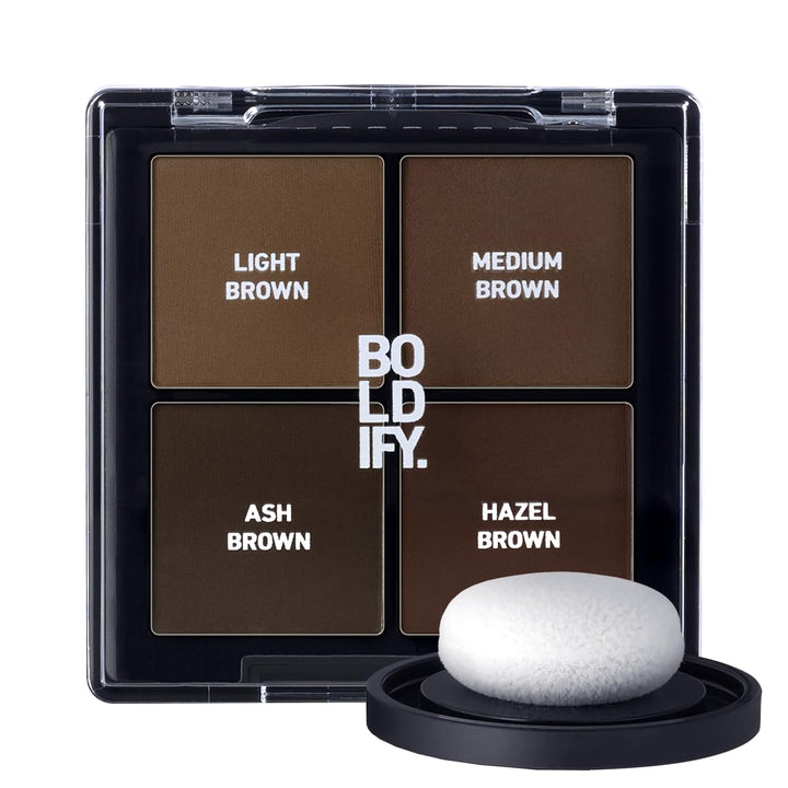 Hairline Powder - Root Touch up Hair Color for Gray Coverage - Bald Spot Concealing Hair Powder for Women & Men - 48-Hour Stain-Proof - Dark Brown