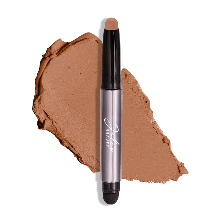 Eyeshadow 101 Cream-To-Powder Waterproof Shadow Stick – Champagne Shimmer – Long-Lasting, Crease-Proof, Medium Golden-Beige Shimmer Cream Eyeshadow with Built-In Smudger