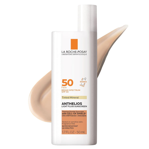 Anthelios Sunscreen SPF 50, Ultra-Light Fluid Broad Spectrum SPF 50, Face Sunscreen with Titanium Dioxide Mineral, Lightweight & Fast-Absorbing, Oil-Free, Matte Finish