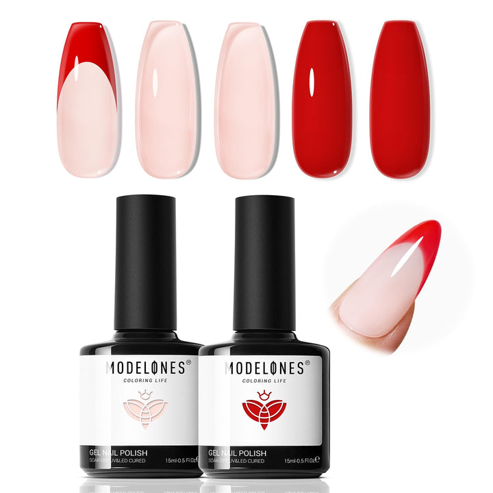 French Tip Tool- 6 Pcs Nail Stamp French Manicure Kit Suitable for DIY Together with Gel Nail Polish Art Tips Printing Tool Kit