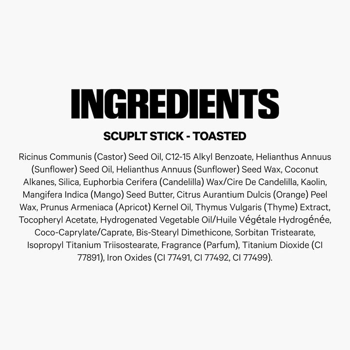 Sculpt Stick – Cool-Toned Cream Contour Stick with Thyme Extract + Mango Butter – Hydrating, Buildable Formula Adds Depth + Dimension