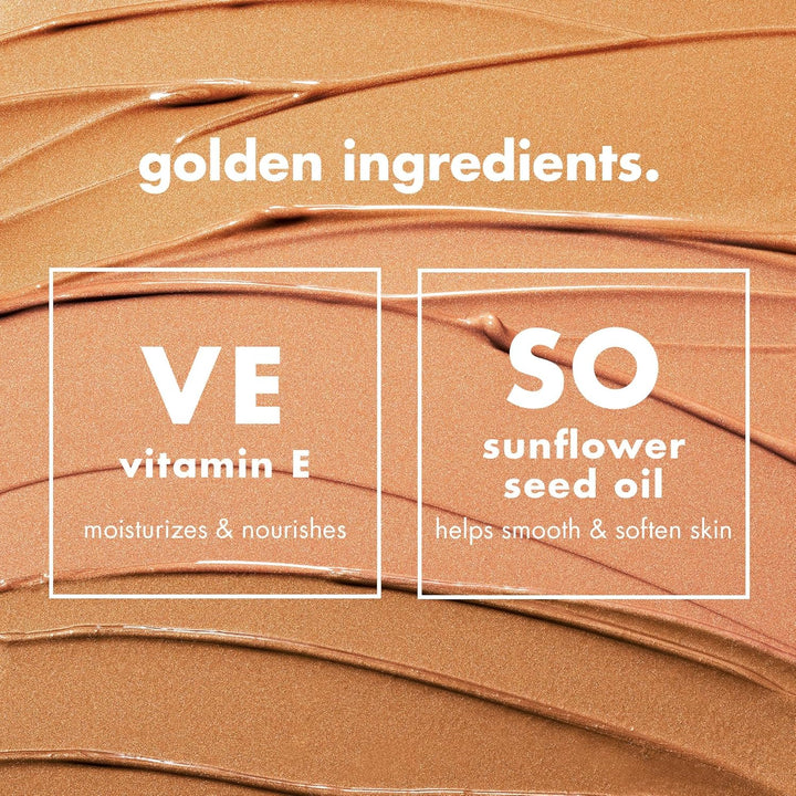 SKIN Bronzing Drops, Liquid Bronzer for Face & Skin, Creates a Sun-Kissed Glow, Infused with Vitamin E, Vegan & Cruelty-Free, Pure Gold