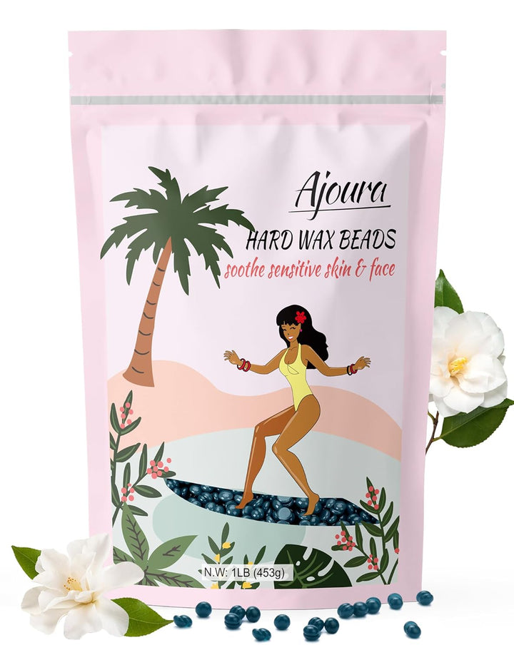 1Lb Refill Wax Beans for Hair Removal Kit, Brazilian Coarse Waxing for Bikini, Face, Eyebrow, Back, Chest, Legs, Armpit, at Home Waxing Beads for Women Men