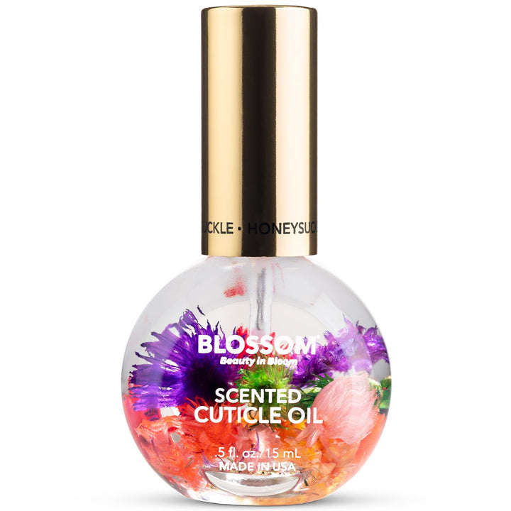 Cuticle Oil for Nails, Hydrating, Moisturizing, Scented Nail Oil Cuticle Care, Infused with Real Flowers, Made in USA, 0.5 Fl. Oz, Rose