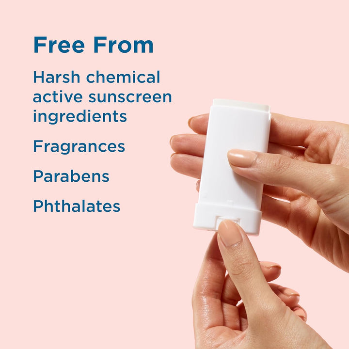 BABY Mineral Sunscreen Stick with Zinc Oxide, SPF 50+, Water Resistant, UVA/UVB Protection - Easy to Apply, Fragrance Free, .5 Oz