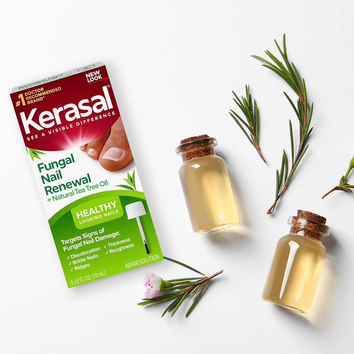 Renewal Nail Repair Solution with Tea Tree Oil for Discolored and Damaged Nails, 0.33 Oz (Pack of 1)