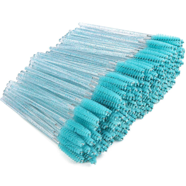 300 Disposable Mascara Wands Eyelash Brush Spoolies for Eye Lash Extension, Eyebrow and Makeup Crystal