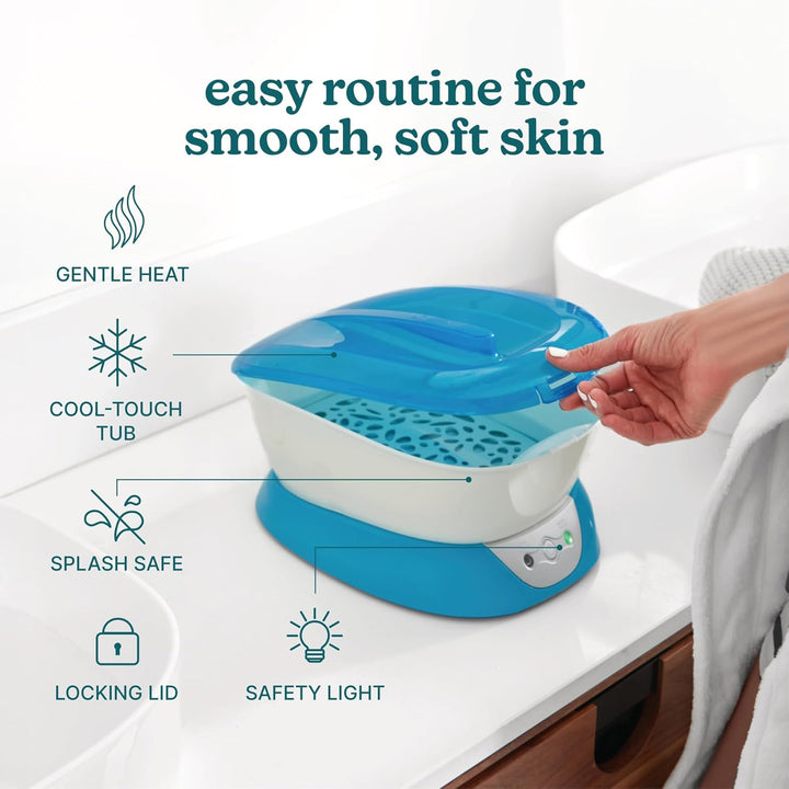 Paraffin Wax Machine for Hands - Hypoallergenic Hot Wax Hand Therapy Machine to Soothe and Moisturize Hands - Includes 3 Pounds of Wax and 20 Hand Liners
