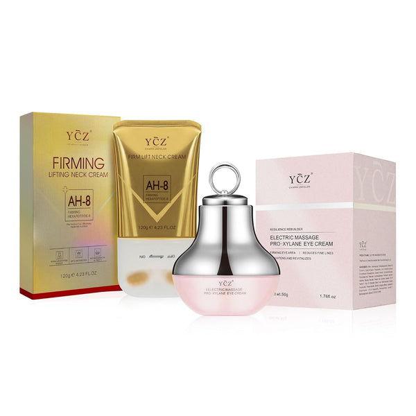 Neck-Eye Care Tightening & Revitalizing Set -Smooth of Fine Lines, Eye & Neck Treatment, Skin Moisturizer, Deep Moisturizing Skincare