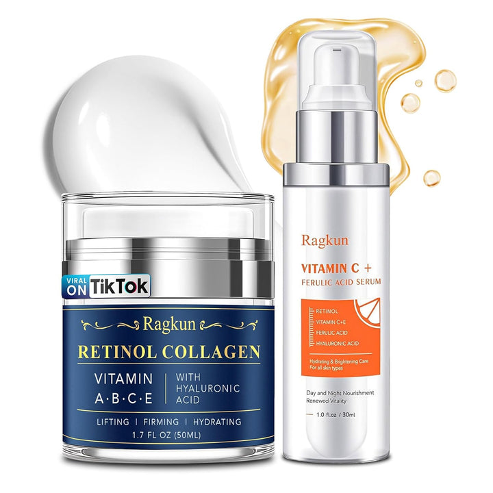 Retinol Cream for Face, Collagen Neck Creams for Tightening and Firming, anti Aging Day & Night Facial Moisturizer for Women & Men, Instant Face Lift Wrinkle Cream 1.7 Fl. Oz.