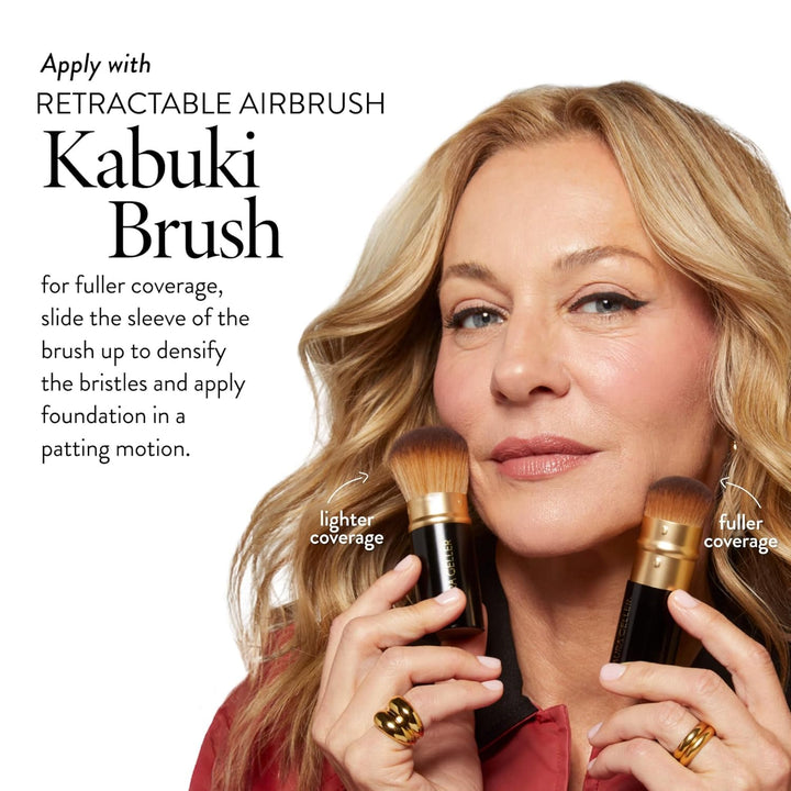 Award-Winning Baked Balance-N-Brighten Color Correcting Powder Foundation - Medium - Buildable Light to Medium Coverage - Demi-Matte Natural Finish