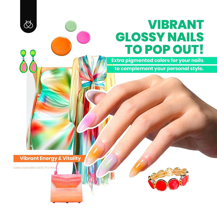 44Pcs Fall Gel Nail Polish Set 36 Colors Brown Burgundy Red Blue Purple Orange Green Black Nude White with Base Top Coat UV LED Needed Salon DIY at Home Gift for Women Colorful Muse