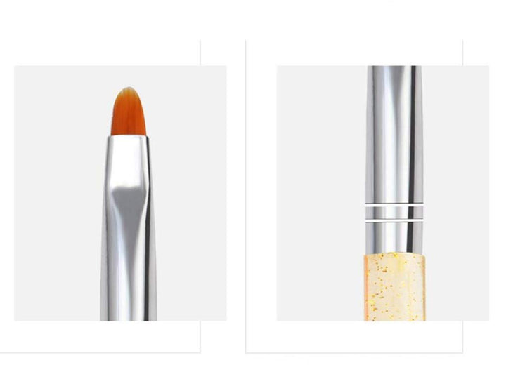 7Pcs Uv Gel Nail Brush, Poly Extension Gel Brush, Nail Art Tips Builder Painting Pen Set(No.2/4/6/8/10/12/14)