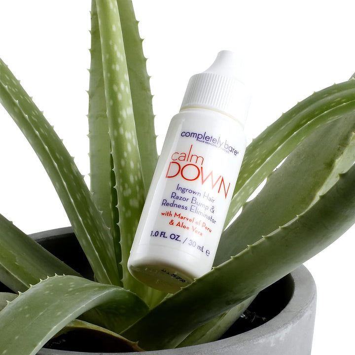 Calm down Ingrown Hair, Razor Bump & Redness Eliminator - Exfoliating Ahas & Bhas